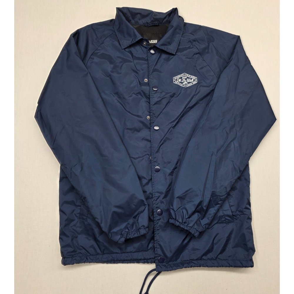 Vans Authentic Old Skool Coach Jacket Medium Navy Off The Wall 1966 Skatewear